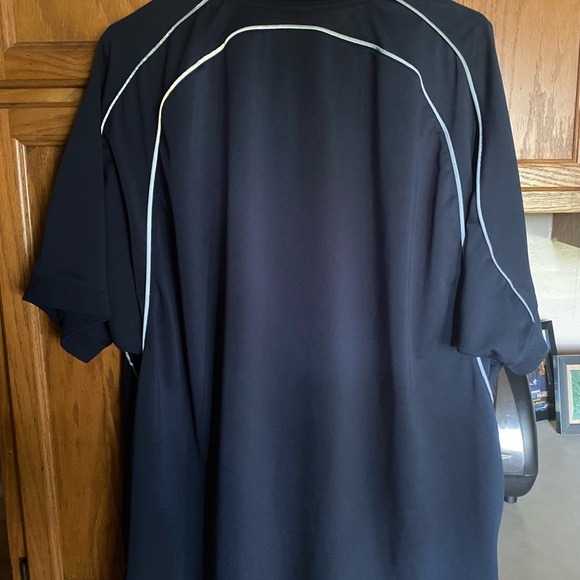 Men’s Wearguard (Aramark) 2X Navy Reflective Flex Fit Polo Mt.Dew Logo - Picture 2 of 2